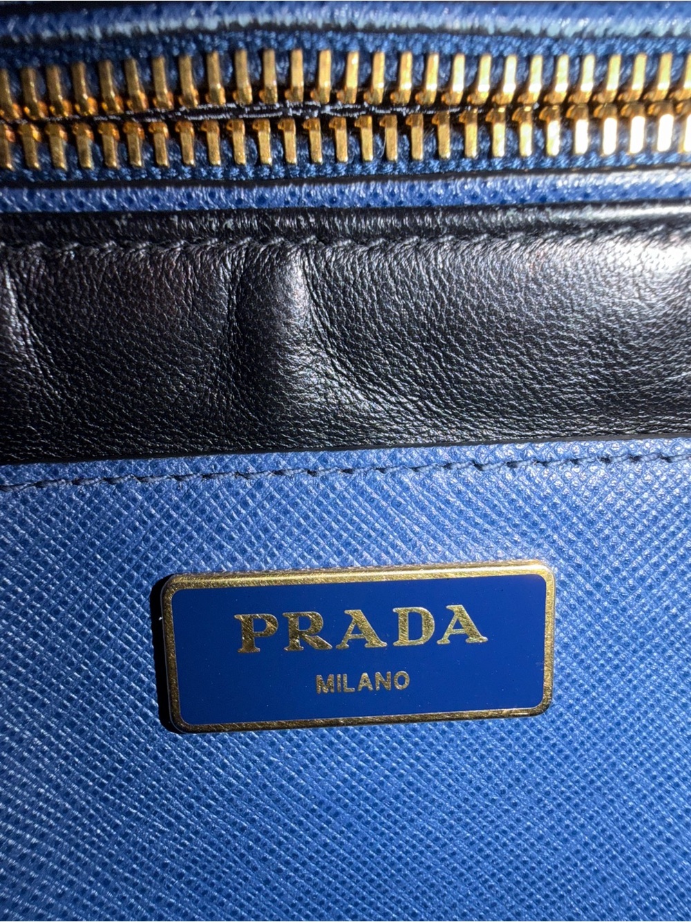 PRADA Saffiano Leather Triple compartment Bag-blue - Picture 14 of 16